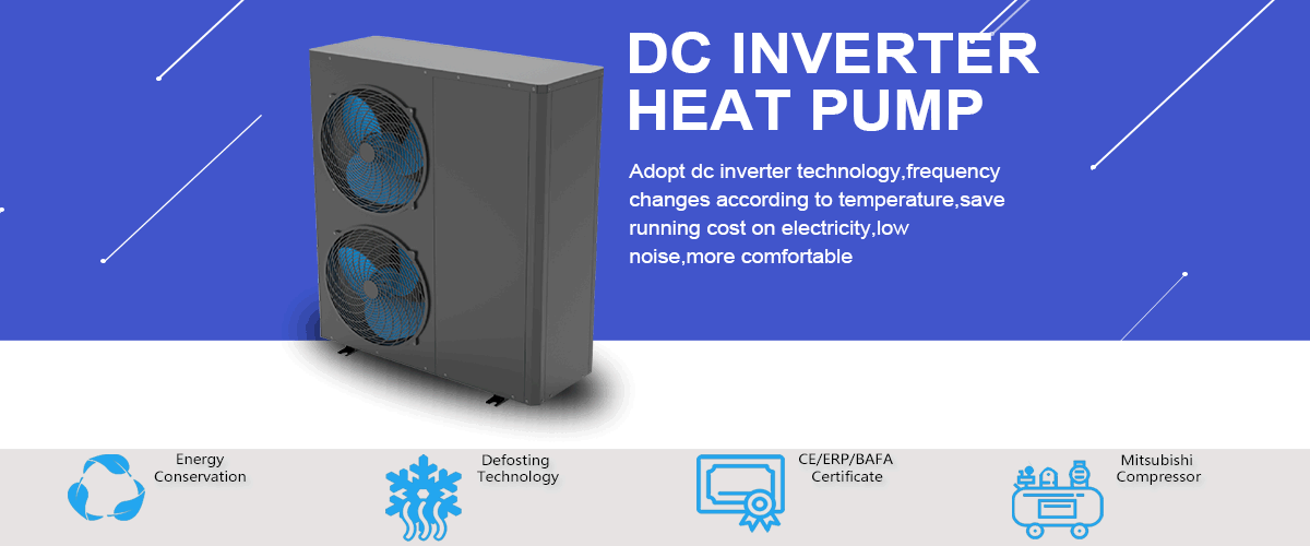 Air source dc inverter heat pump